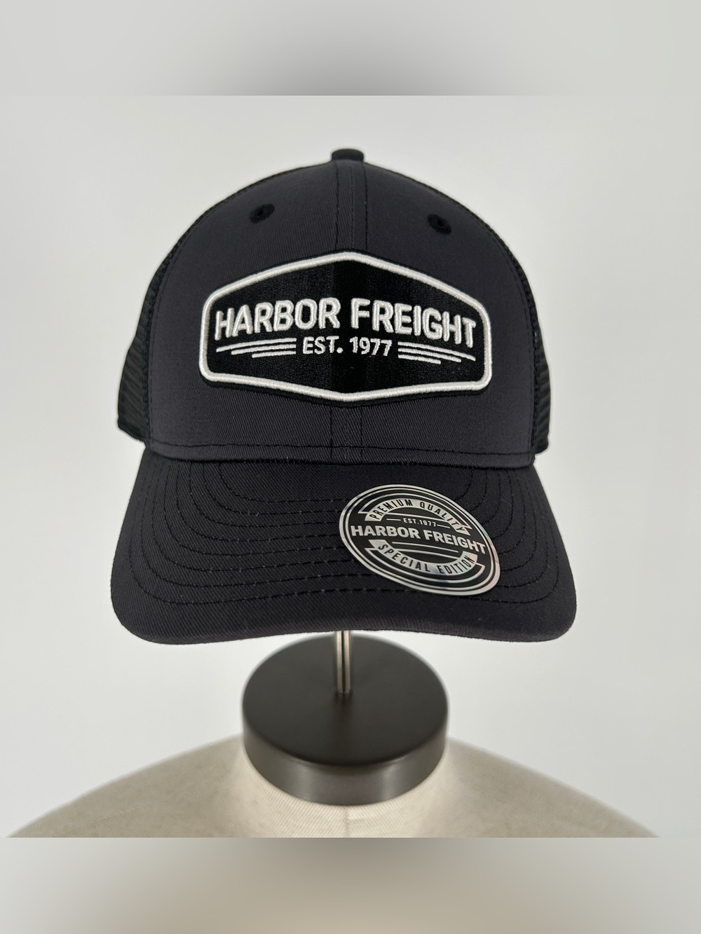 Harbor Freight Trucker Hat Cap Special Edition Charcoal Gray Snapback Adjustable